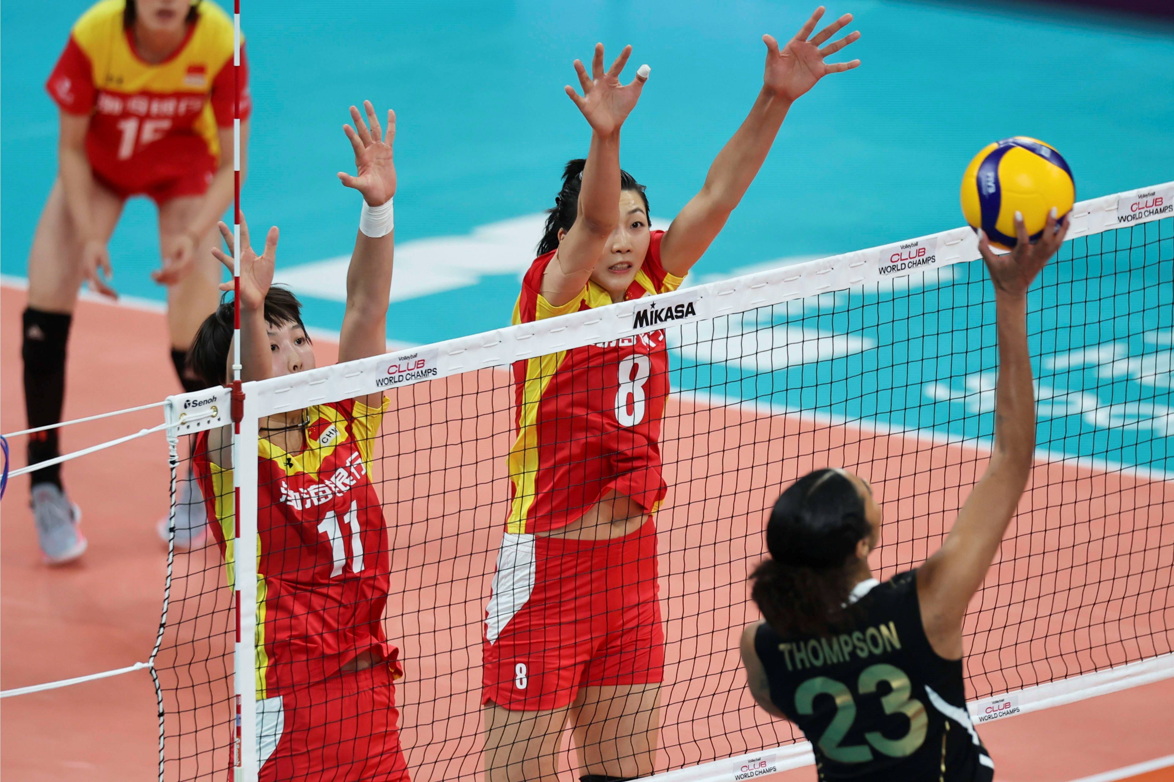 巴西队在排球比赛中夺得冠军